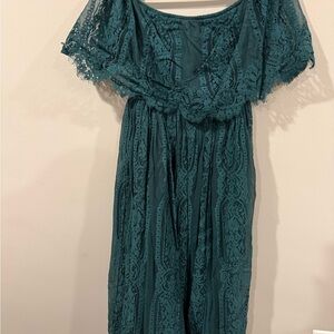 Baltic Born Lace Off-The-Shoulder Maxi Dress